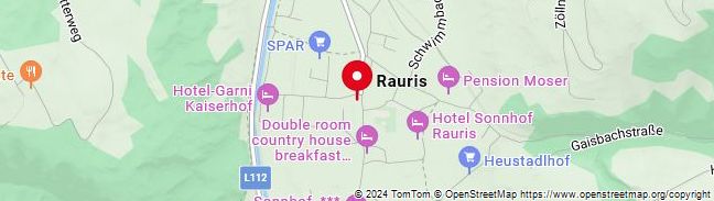 Map of Rauris,Austria